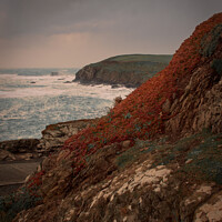 Buy canvas prints of Stormy portrait of the Lizard Point in Cornwall by Duncan Savidge