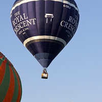 Buy canvas prints of Soaring Free - Royal Crescent Bath hot air balloon by Duncan Savidge