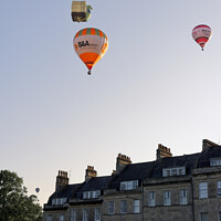 Buy canvas prints of Hot air Balloons above Marlborough Buildings, Bath by Duncan Savidge