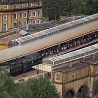 Buy canvas prints of Steam Train arrives at Bath Spa by Duncan Savidge