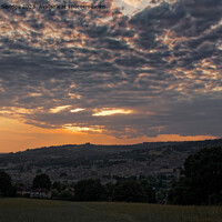 Buy canvas prints of Fiery Sunset over the City of Bath by Duncan Savidge