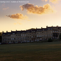 Buy canvas prints of Sunset over Marlborough Buildings, Bath by Duncan Savidge