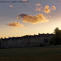 Buy canvas prints of Beautiful sunset over Marlborough Buildings Bath by Duncan Savidge