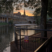 Buy canvas prints of Bath river walk by Duncan Savidge