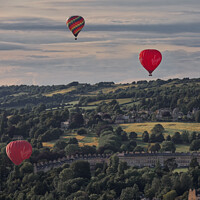 Buy canvas prints of Hot air balloons over Bath by Duncan Savidge