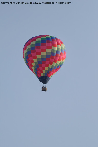 Close up of a colurful hot air balloon Picture Board by Duncan Savidge