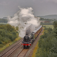 Buy canvas prints of Steam Train Bahamas on the West Somerset Steam Express portrait  by Duncan Savidge