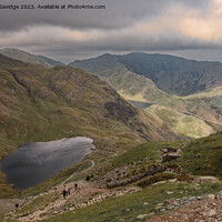 Buy canvas prints of The path up to Coniston Old Man by Duncan Savidge
