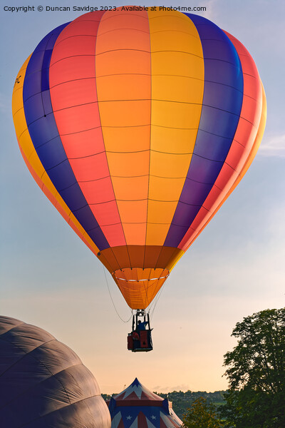 Hot air balloons launching from Bath Picture Board by Duncan Savidge