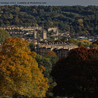 Buy canvas prints of Autumn Cityscape across Bath by Duncan Savidge