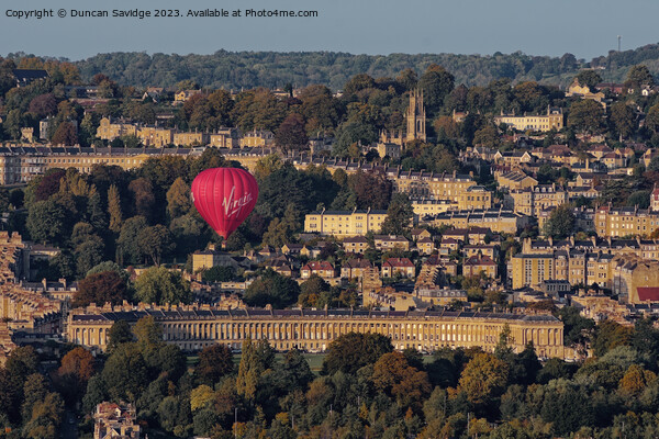 Hot Air Balloons over bath October 2023 Picture Board by Duncan Savidge