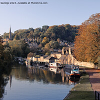 Buy canvas prints of Autumn in Widcombe Bath by Duncan Savidge
