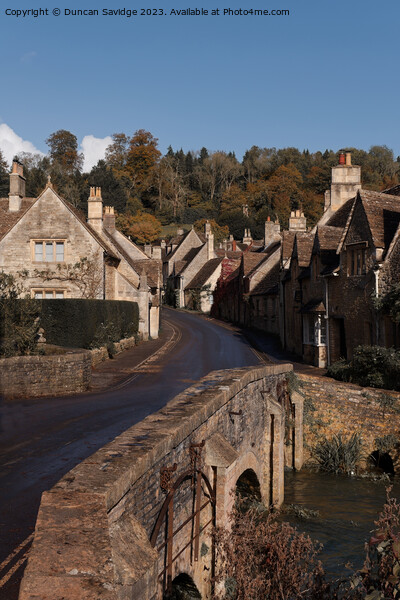 Portrait of Autumn at Castle Combe  Picture Board by Duncan Savidge