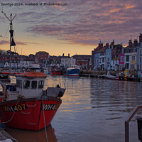 Buy canvas prints of Sunset over Weymouth Harbour by Duncan Savidge