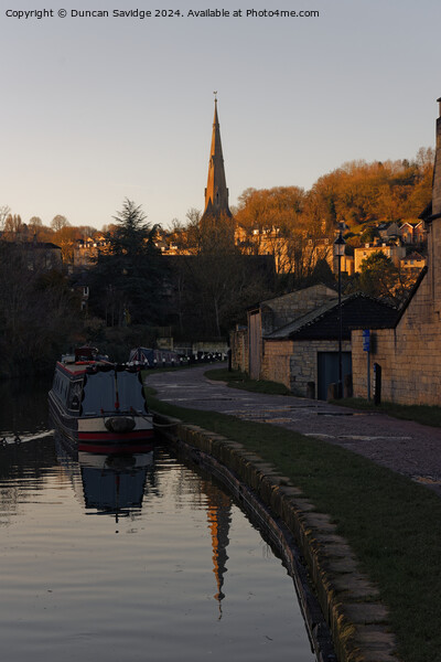 Golden moments over Widcombe in Bath Picture Board by Duncan Savidge