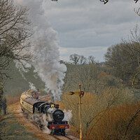 Buy canvas prints of Steam Train on the East Somerset Railway by Duncan Savidge