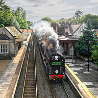 Buy canvas prints of  Clan Line on the Atlantic Coast Express by Duncan Savidge