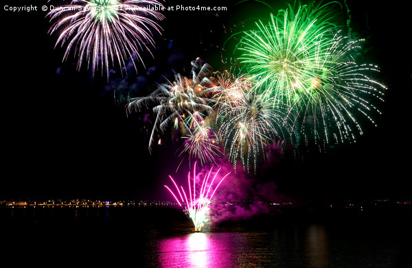 Weymouth bank holiday fireworks Picture Board by Duncan Savidge