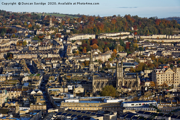 The best view of Autumnal Bath #bathskyline Picture Board by Duncan Savidge