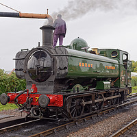Buy canvas prints of  Pannier tank 7752 steam train  by Duncan Savidge