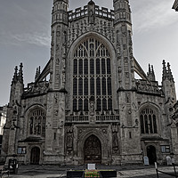 Buy canvas prints of Bath Abbey lest we forget poppy display by Duncan Savidge
