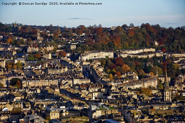 Bath city skyline  Autumn  Picture Board by Duncan Savidge