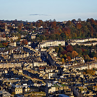 Buy canvas prints of Bath city skyline  Autumn  by Duncan Savidge