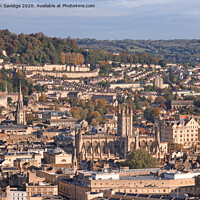 Buy canvas prints of Bath City Centre Autumn cityscape by Duncan Savidge