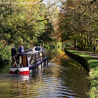 Buy canvas prints of Autumn along the kennet and avon canal  by Duncan Savidge