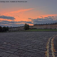 Buy canvas prints of Royal Crescent sunset by Duncan Savidge