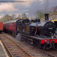 Buy canvas prints of Jinty 4076 at Somerset and Dorset Railway, Midsome by Duncan Savidge