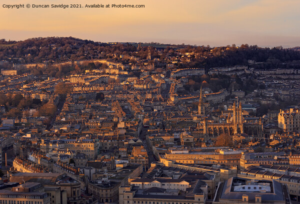 Bath City winterscape  Picture Board by Duncan Savidge