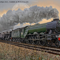 Buy canvas prints of Flying Scotsman steam train artistic  by Duncan Savidge