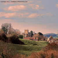 Buy canvas prints of The Church of St Peter Englishcombe by Duncan Savidge