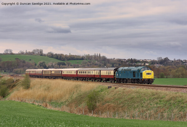 🚞Class 40 Whistler locomotive 40145 heads into Bath️ 2021 Picture Board by Duncan Savidge