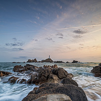 Buy canvas prints of Corbiere Lighthouse. by Michael Tonge