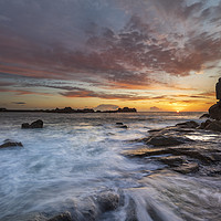Buy canvas prints of Grande Rocques Sunset. by Michael Tonge