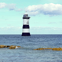 Buy canvas prints of Lighthouse, Penmon Point, Anglesey by John Robertson