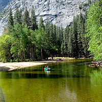 Buy canvas prints of River Merced, Yosemite National Park, USA by John Robertson