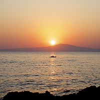 Buy canvas prints of Sunset, Stoupa, Greece by John Robertson