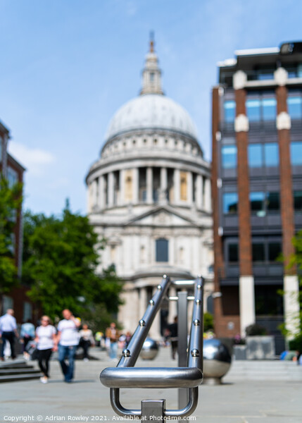 St Paul's Cathedral, London Picture Board by Adrian Rowley