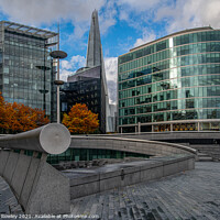 Buy canvas prints of The Shard in Autumn by Adrian Rowley