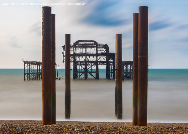 Brighton, West Pier long exposure  Picture Board by Adrian Rowley