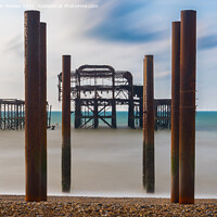 Buy canvas prints of Brighton, West Pier long exposure  by Adrian Rowley