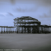 Buy canvas prints of Brighton, West Pier long exposure  by Adrian Rowley