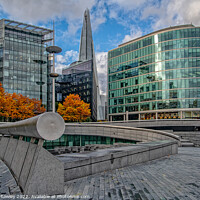 Buy canvas prints of Majestic Shard in Autumn Glory by Adrian Rowley