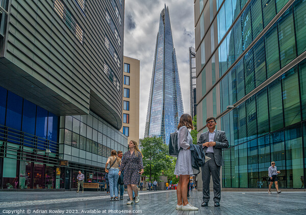 Life in The City under The Shard Picture Board by Adrian Rowley