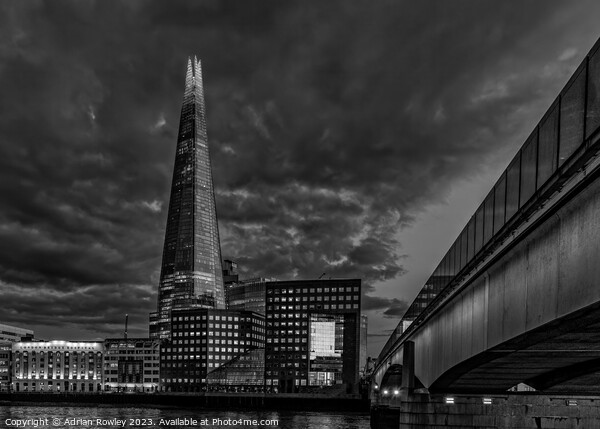 Towering Elegance The Shard Picture Board by Adrian Rowley