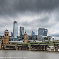 Buy canvas prints of Cannon Street & The City by Adrian Rowley