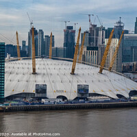 Buy canvas prints of The O2 Arena by Adrian Rowley